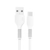 Cable USB a Tipo C Miccell VQ D88 / 1 m / Blanco