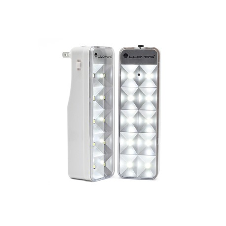 Juego de Lámparas Led de Emergencia Lloyds LP 315 / Blanco / 2 piezas