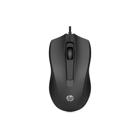 Mouse Alámbrico Hp 100 / Negro / USB