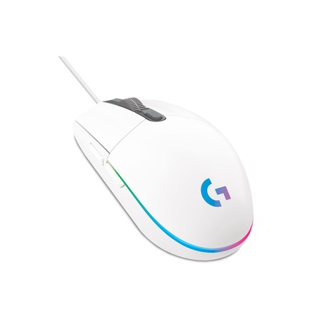 Mouse Gamer Alámbrico Logitech G203 / Blanco / USB