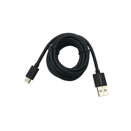 Cable USB a Micro USB RadioShack / 1.8 m / Plástico / Negro