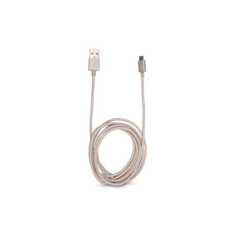 Cable USB a Micro USB RadioShack / 1.8 m / Trenzado / Oro